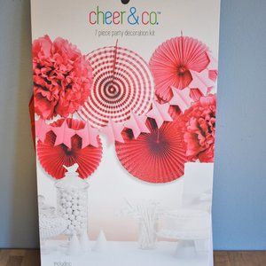 Cheer & Co. Red 7 Piece Party Decoration Kit